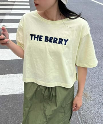 USAコットン配色ステッチ刺繍TEE