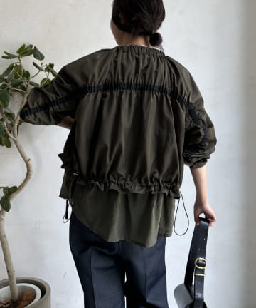 【WEB限定】シアーヘムノーカラーブルゾン