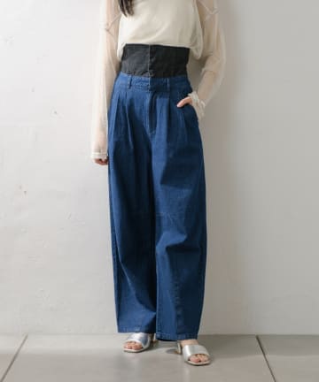 OUTLET(アウトレット) 【Kastane】スーパーハイウエストカーブデニム