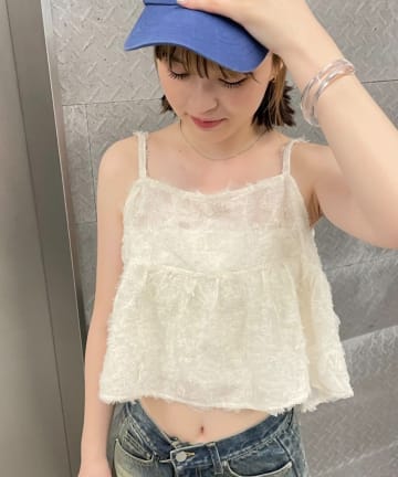 [mline]フェザーキャミソール