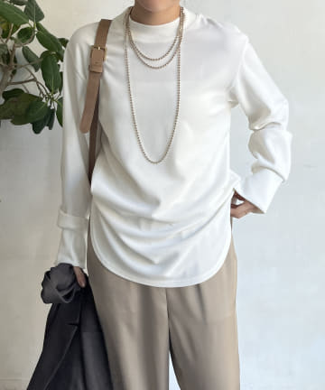 DOUDOU(ドゥドゥ) 【WEB限定】裾ラウンドカットトップス