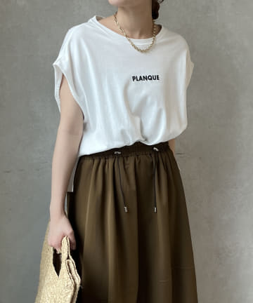 DOUDOU(ドゥドゥ) 【WEB限定】ドッキングドロストロゴワンピース