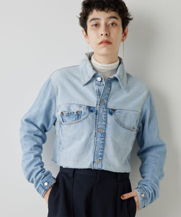 Whim Gazette(ウィム ガゼット) 【15th Anniversary】【Jeanie Blue】CUT OFF JACKET