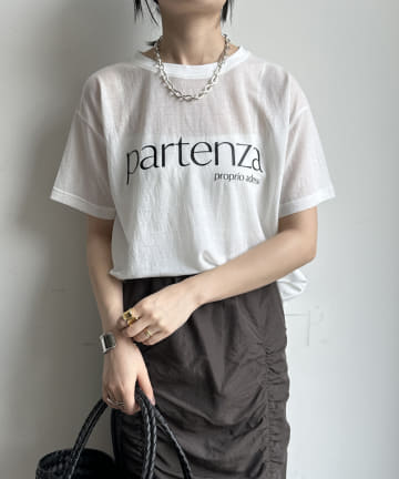 【WEB限定】partenzaロゴプリントTEE