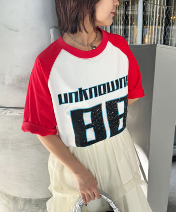 OUTLET(アウトレット) 【Ciaopanic】ホッケーグラフィックラグランTEE