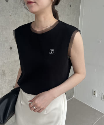 【Loungedress】バックロゴシャツブルゾン　ライトグレー パル PAL 【Loungedress】バックロゴシャツブルゾン （offwhite
