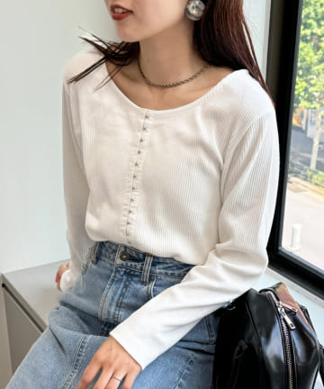 【WEB限定】センターホックリブロンTee