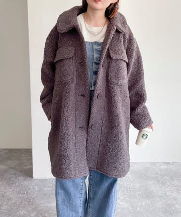 FREDY & GLOSTER(フレディ アンド グロスター) 【UNIVERSAL OVERALL】FREDY emue 別注BOA COAT