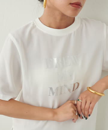 2wayジョーゼットシアーTシャツ