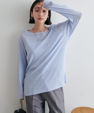 DISCOAT(ディスコート) 【万能インナー/1枚でも◎/8色展開】シアープルオーバー　《WEB限定カラーあり》