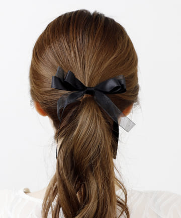 チュールリボンヘアフック