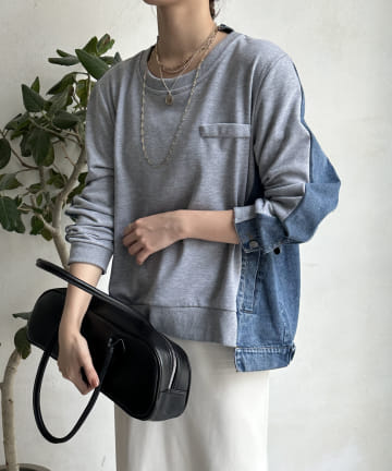 【WEB限定】デニム×カットソープルオーバー
