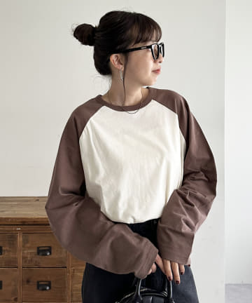 DISCOAT(ディスコート) 【WEB限定/ユニセックス】ラグランビッグTシャツ