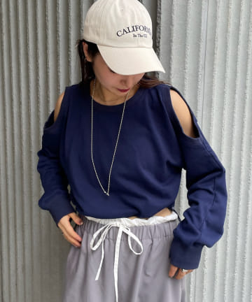 [mline]肩開きスウェット