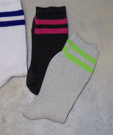 Kastane(カスタネ) 【WHIMSIC】ラインソックス