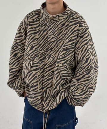 【MADE IN STANDARD/メイドインスタンダード】PRINTED M65 FISHTAIL SHORT JACKET
