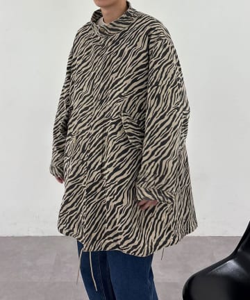 【MADE IN STANDARD/メイドインスタンダード】PRINTED M65 FISHTAIL LONG COAT