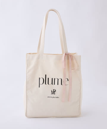 【plume】ロゴトートバッグ/A4サイズ◎