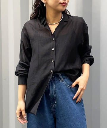 Jena　espace merveilleux(ジェナ　エスパスメルヴェイユ) シアーバッククロスシャツ
