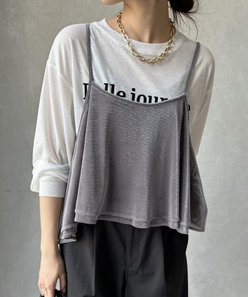 【WEB限定】メッシュベロアビスチェ