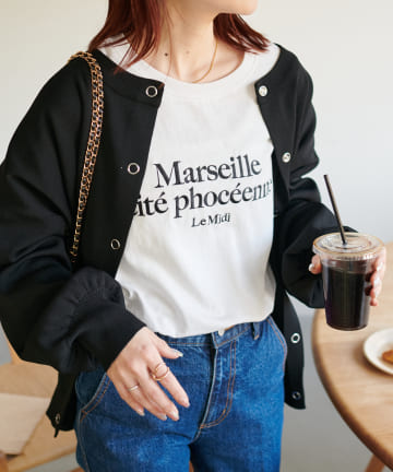 【WEB限定】エンブロイダリーロゴロングスリーブTシャツ