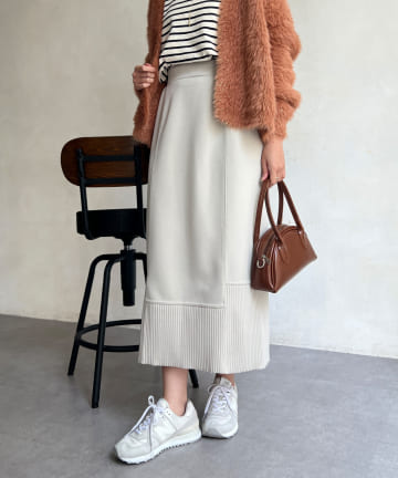 Chez toi(シェトワ) 軽量ボンディングナロースカート