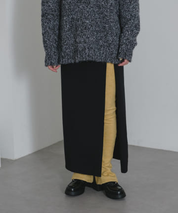 OUTLET(アウトレット) 【Pasterip】Nep long wrap skirt