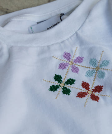 OUTLET(アウトレット) 【Pasterip】Pasterip cross-stitch Tee
