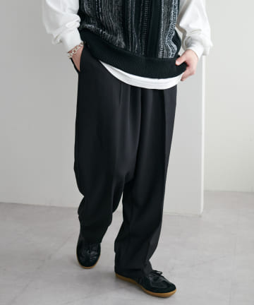 ツイルワイドイージーパンツ