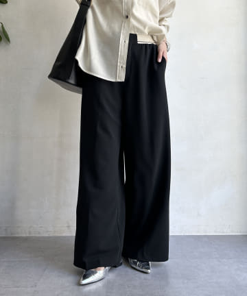 【WEB限定】デザインベルトワイドパンツ