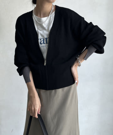 【WEB限定】シアージップニット