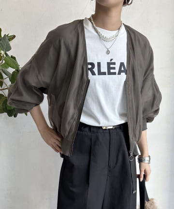 【WEB限定】チュール重ねブルゾン