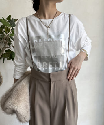 【WEB限定】ロゴオーガンジーロンTEE