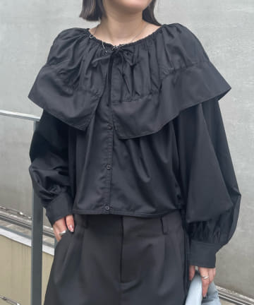 [mline]オーバーカラーシャツ