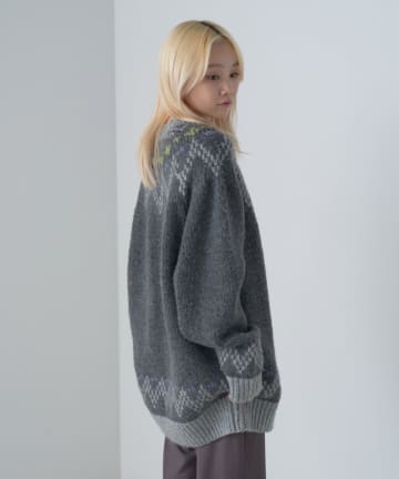 OUTLET(アウトレット) 【Kastane】【WHIMSIC】フェアアイルパターンニットセーター