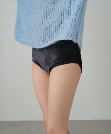 OUTLET(アウトレット) 【earthy_】【抗菌防臭】ベロアショーツ
