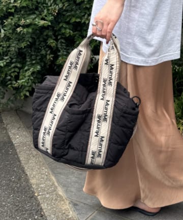 CIAOPANIC TYPY(チャオパニックティピー) 新色登場！！【MumME】ジャガードテープキルティングスクエアトートBAG