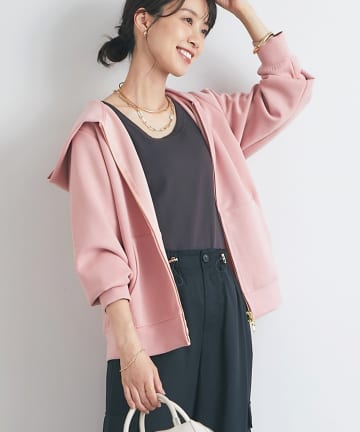 un dix cors(アンディコール) 《新色追加・羽織にも一枚着にも◎》ダンボールコンパクトパーカー