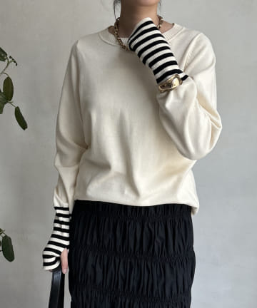 【WEB限定】フィンガーボーダープルオーバー
