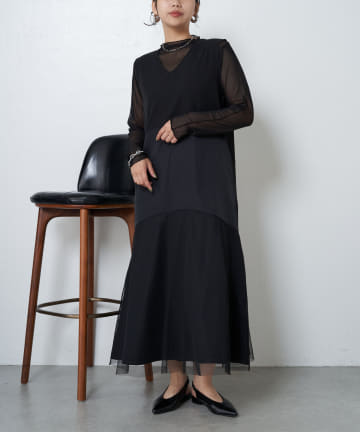 Jena　espace merveilleux(ジェナ　エスパスメルヴェイユ) シアーインナーセットワンピース