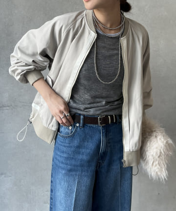 【WEB限定】バックフレアワークブルゾン