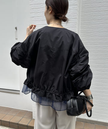 【WEB限定】切替シャーリングブルゾン