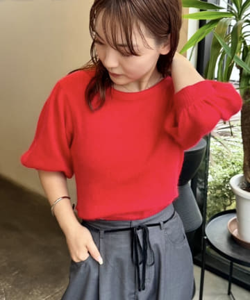 半袖パフニット