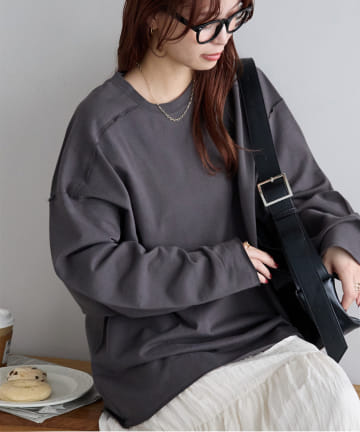 【WEB限定】ミニ裏毛アウトリンキングプルオーバー