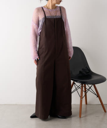 Jena espace merveilleux(ジェナ エスパスメルヴェイユ) コットンストレッチサロペット