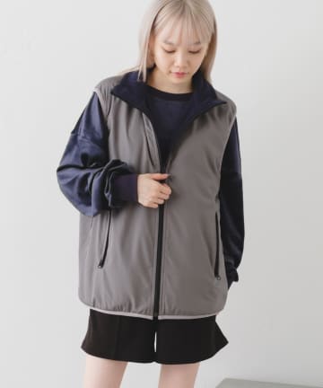 OUTLET(アウトレット) 【Kastane】【WHIMSIC】フリースリバーシブルベスト