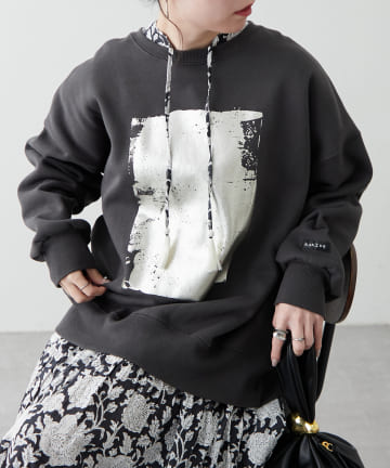 Remind me and forever(リマインドミーアンドフォーエバー) 【NUNIFE / ロングセラーアイテム】箔プリントプルオーバー