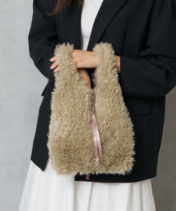 BIRTHDAY BAR(バースデイバー) CURLY FUR MARCHE BAG ファーマルシェバッグ