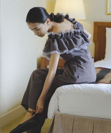 【Kastane】frill gather all-in-one