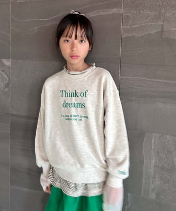 OUTLET(アウトレット) 【CIAOPANIC TYPY】【KIDS】刺繍裏毛ビッグスウェット